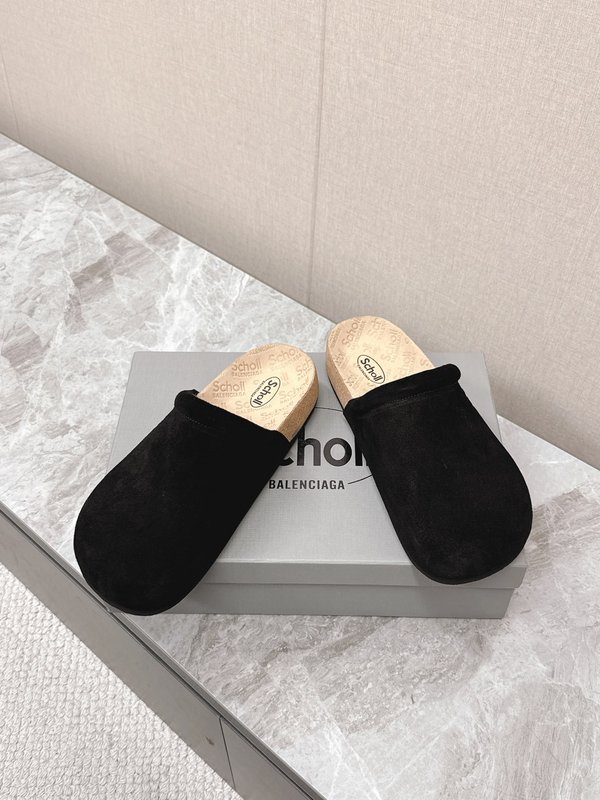발렌시아가 숄 콜라보 코르크 밑창 슬리퍼 001-286968