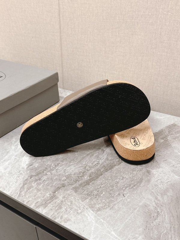 발렌시아가 숄 콜라보 코르크 밑창 슬리퍼 001-286968