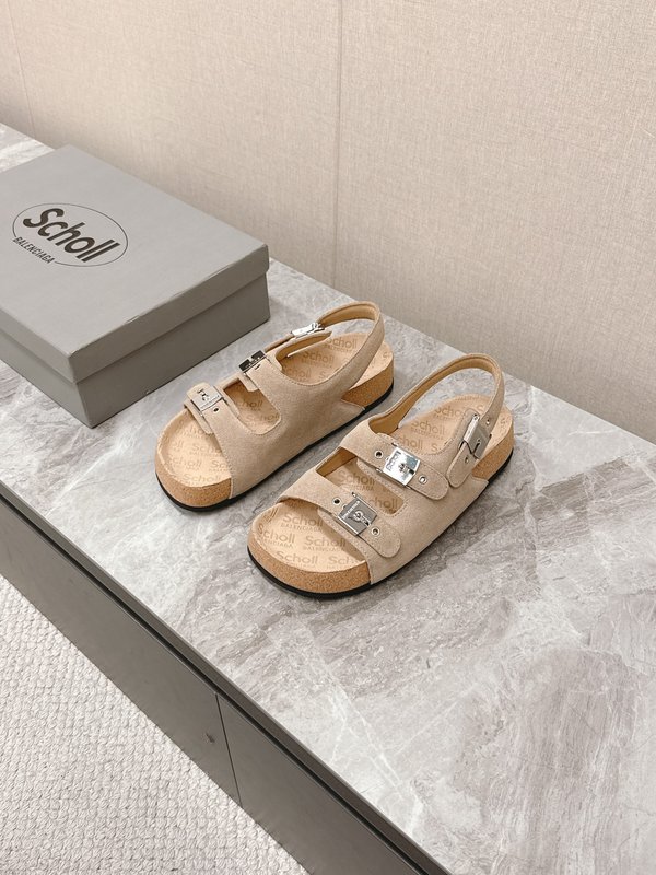 발렌시아가 X Scholl 콜라보 코르크 밑창 버켄 샌 001-286970