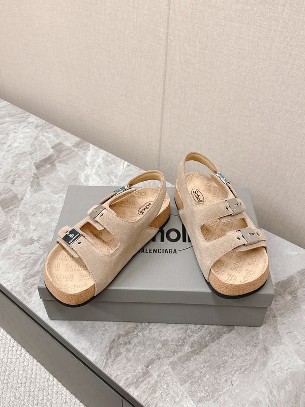 발렌시아가 X Scholl 콜라보 코르크 밑창 버켄 샌 001-286970