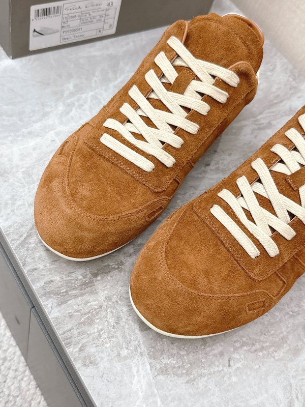 Rick Owens 커플 레트로 독일군화 얇은 밑창 신 001-287027