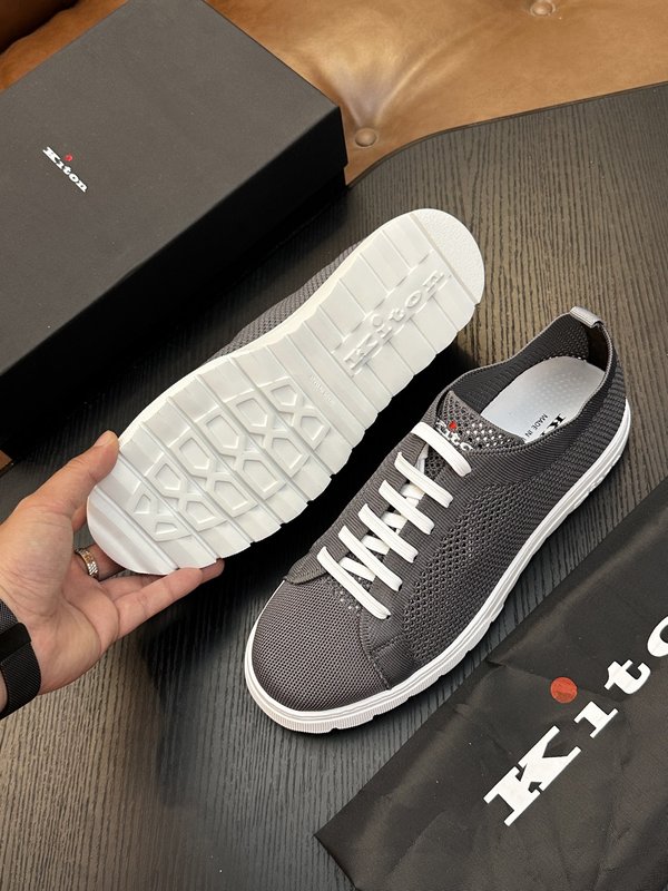 Kiton 남성 니트 소재 운동화 001-287093