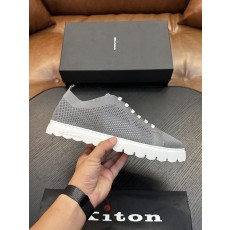 Kiton 남성 니트 소재 운동화 001-287093