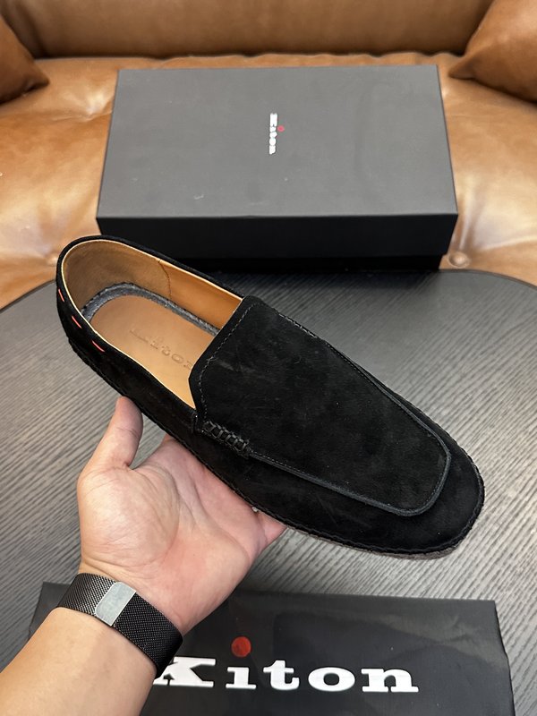 Kiton 남성 소가죽 운동화 오리지널 밑창 1:1 001-287100