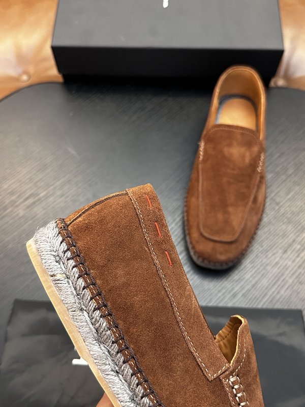Kiton 남성 송아지가죽 운동화 001-287104