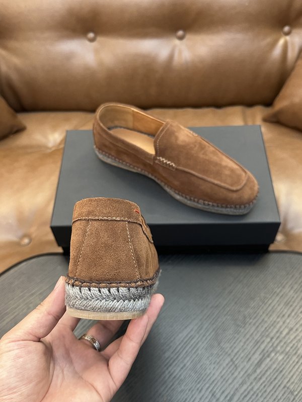 Kiton 남성 송아지가죽 운동화 001-287104