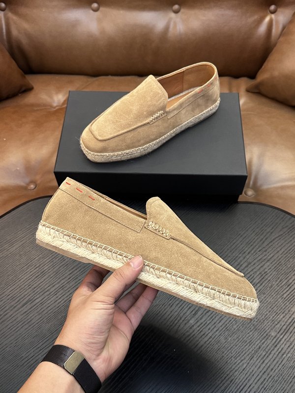 Kiton 남성 송아지 가죽 운동화 001-287105