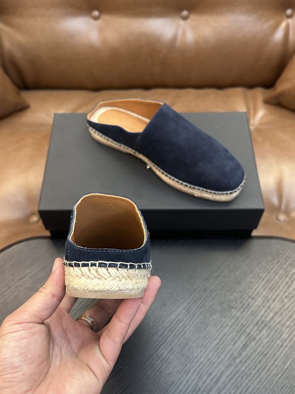 Kiton 남성 송아지 가죽 운동화 001-287107
