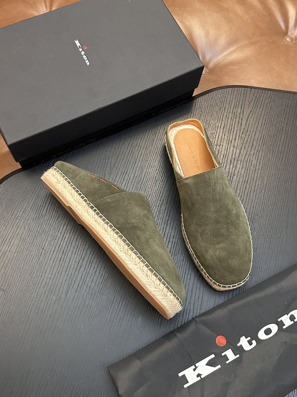 Kiton 남성 소가죽 운동화 001-287108