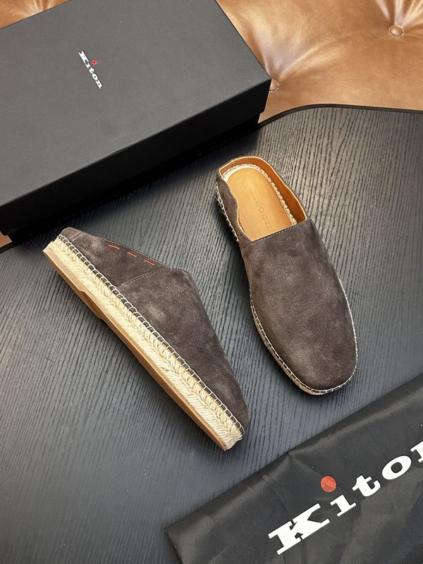 Kiton 남성 소가죽 운동화 001-287110