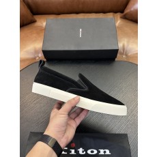 Kiton 남성 송아지가죽 운동화 001-287112