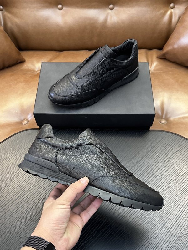Kiton 남성 송아지가죽 운동화 001-287117