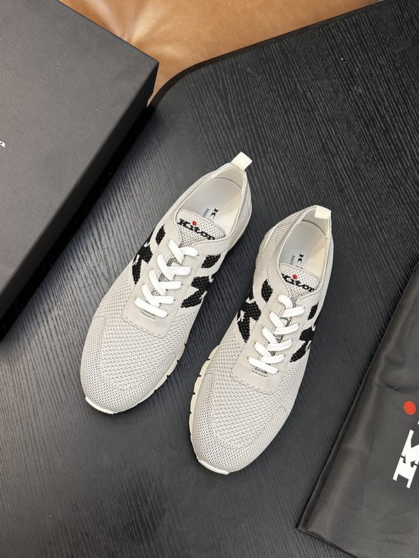 Kiton 남성 니트 소재 운동화 001-287129