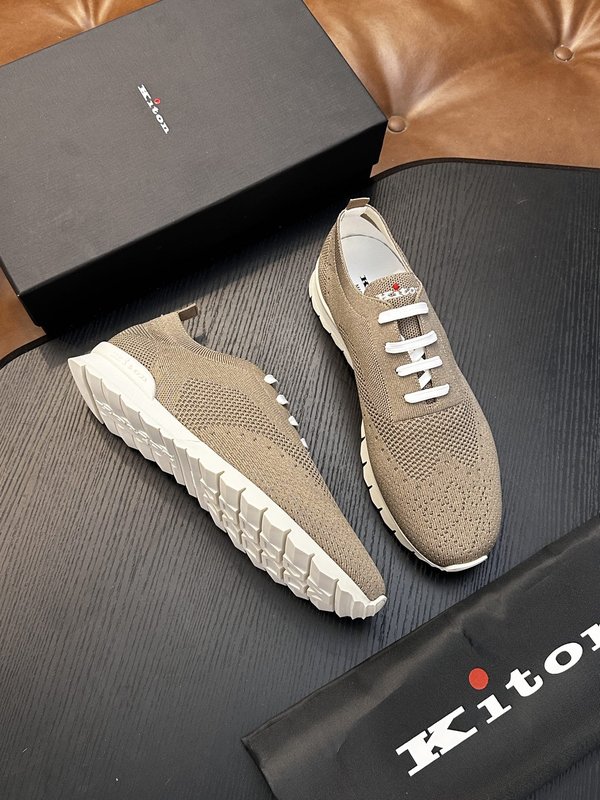 Kiton 남성 니트 소재 운동화 001-287134