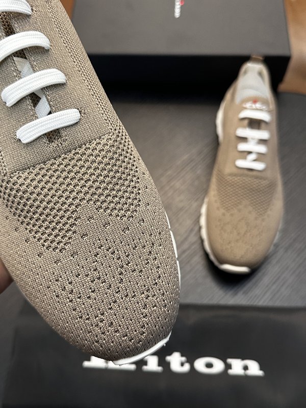 Kiton 남성 니트 소재 운동화 001-287134