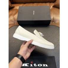 Kiton 남성 소가죽 스니커즈 001-287141