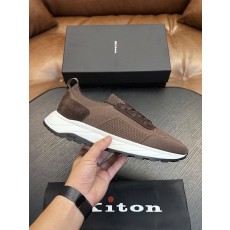 Kiton 남성 니트 패브릭 운동화 001-287144
