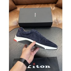 Kiton 남성 송아지가죽 운동화 001-287149