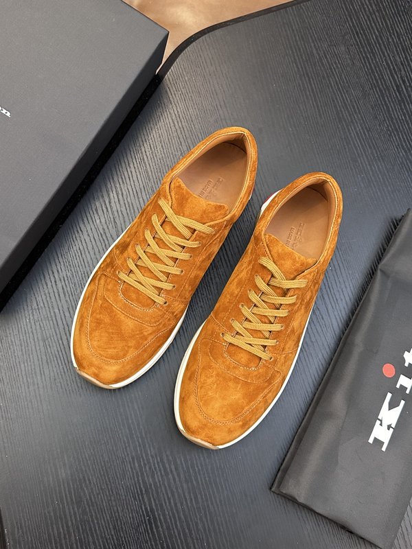 Kiton 남성용 송아지가죽 운동화 001-287150