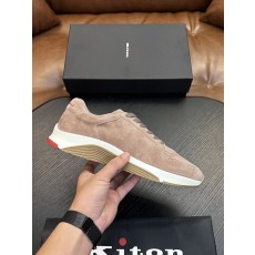 Kiton 남성 송아지 가죽 운동화 001-287153