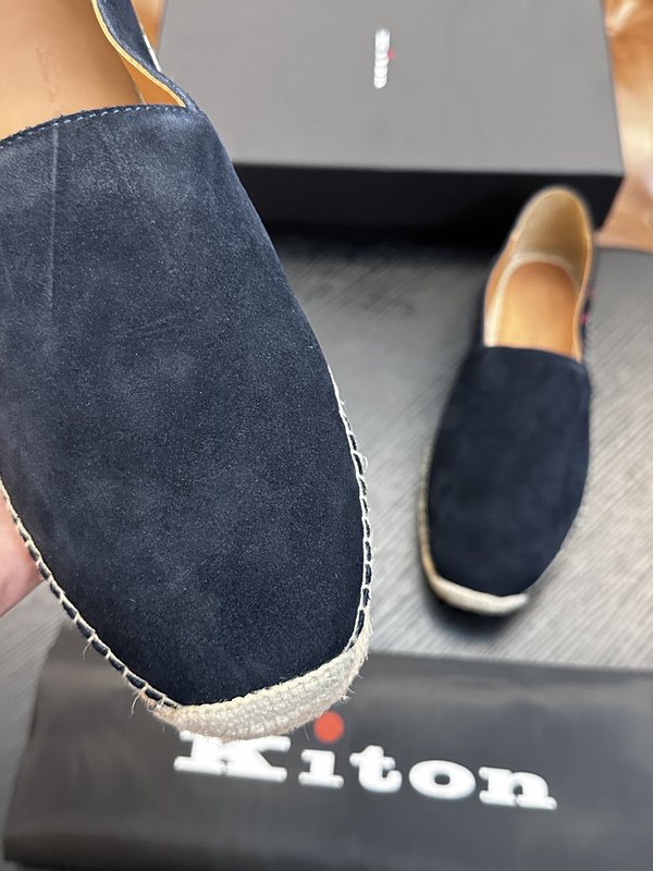 Kiton 남성 소가죽 운동화 001-287155