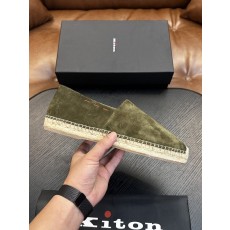 Kiton 남성 소가죽 운동화 001-287156