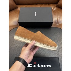 Kiton 남성 송아지가죽 스니커즈 001-287158