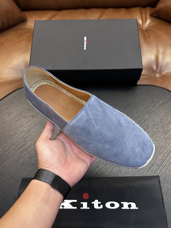 Kiton 남성 소가죽 운동화 001-287159