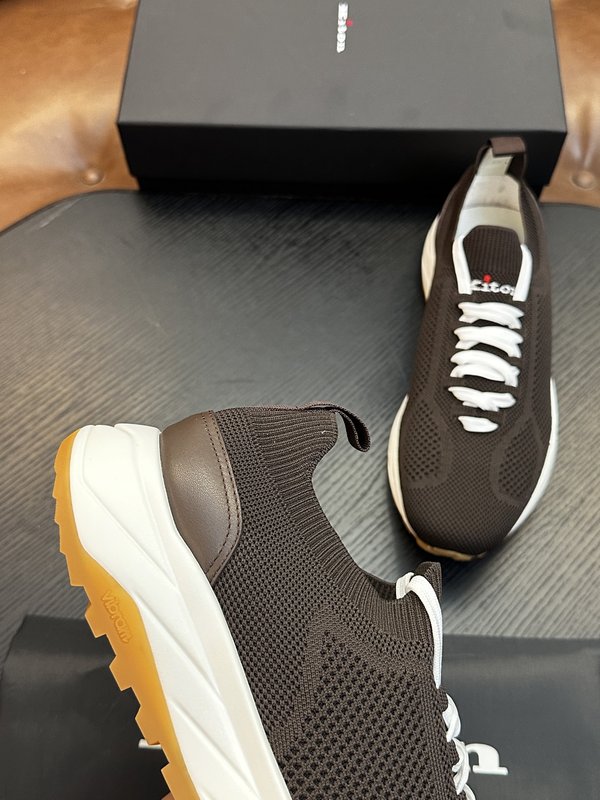 Kiton 남성 니트 소재 운동화 001-287163