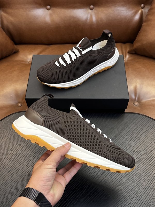 Kiton 남성 니트 소재 운동화 001-287163