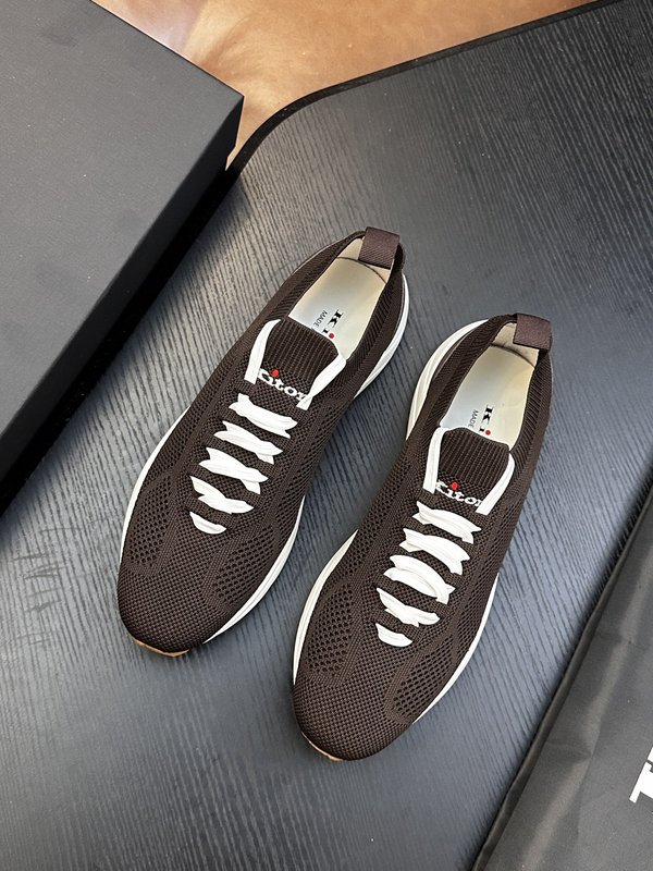 Kiton 남성 니트 소재 운동화 001-287163