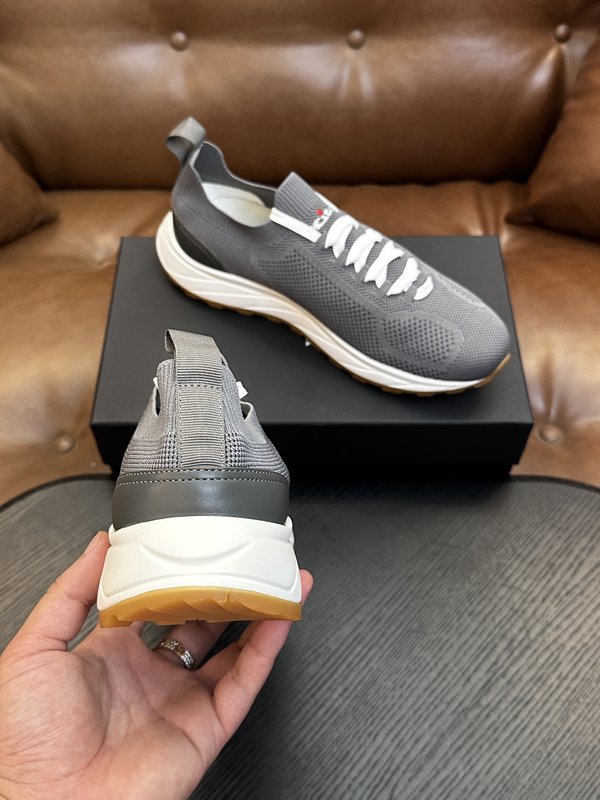 Kiton 남성용 니트 소재 스니커즈 001-287165