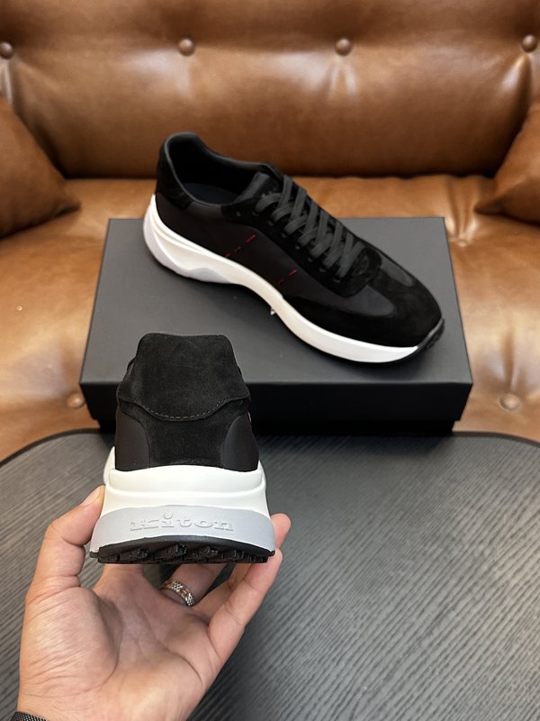 Kiton 소가죽 남성 운동화 001-287178