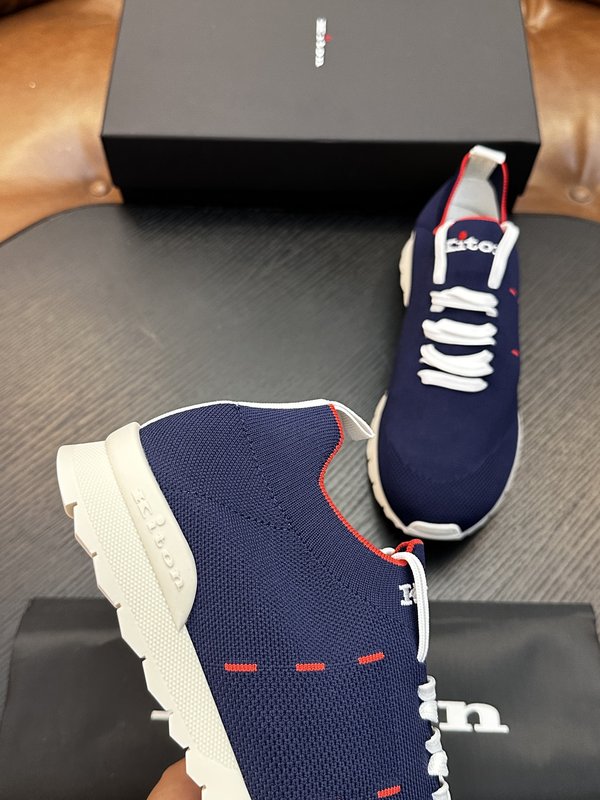 Kiton 남성용 니트 운동화 오리지널 아웃솔 1:1 001-287180