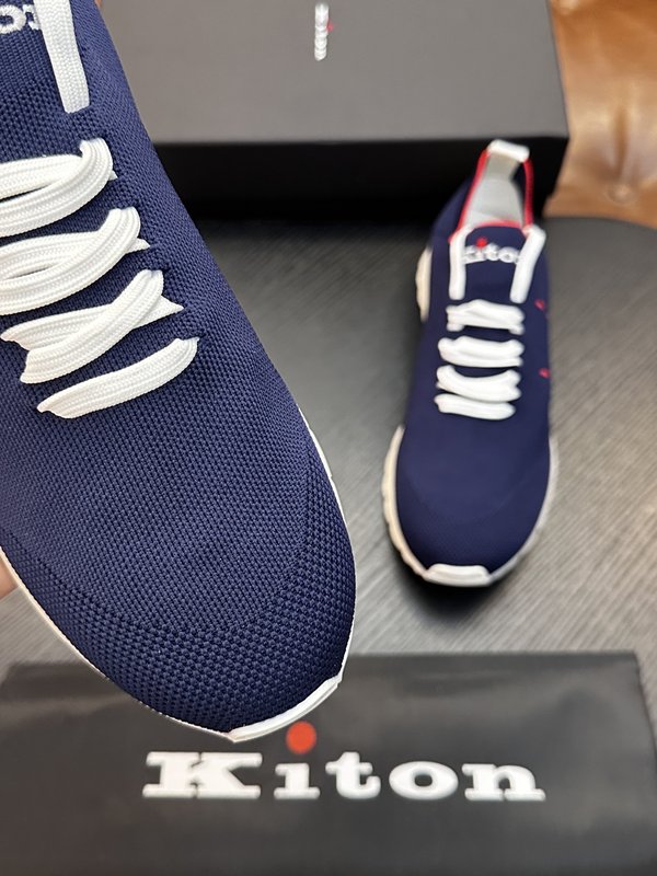 Kiton 남성용 니트 운동화 오리지널 아웃솔 1:1 001-287180