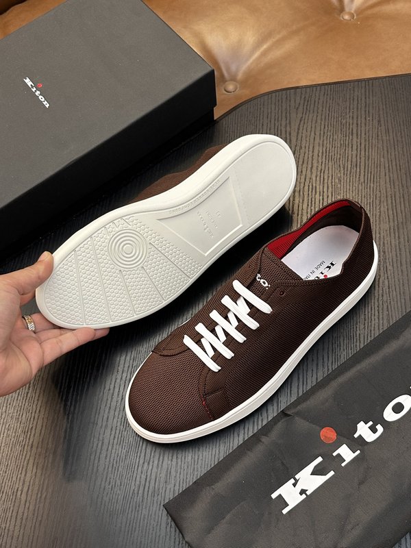 Kiton 남성 니트 소재 운동화 001-287197