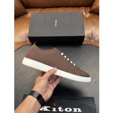 Kiton 남성 니트 소재 운동화 001-287197