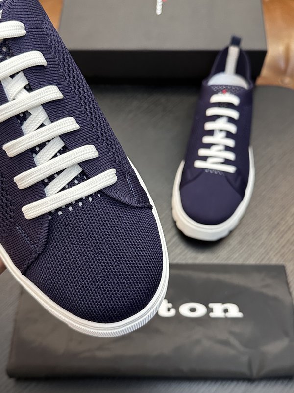Kiton 남성 니트 소재 운동화 001-287202