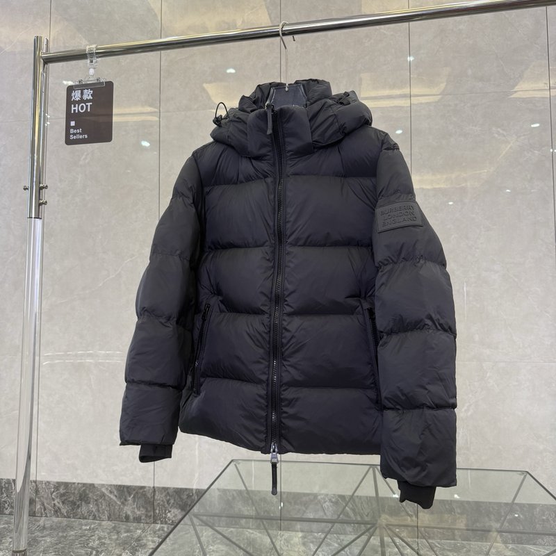 버버리 블랙 나이트 로고 다운 재킷 001-287304